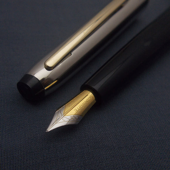 V'Sign Neo Piston Filler Fountain Pen with Kanwrite Semi Flex Nib - Black