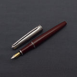 Camlin Elegante Fountain Pen with Kanwrite Flex Nib - Maroon