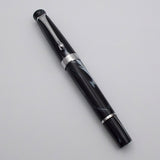 Kanwrite Heritage Piston Filler Fountain Pen - Black/White Marbled