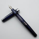Wality/Airmail 55 Eyedropper Fountain Pen with Kanwrite Semi Flex Nib - Blue