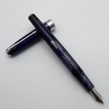 Wality/Airmail 55 Eyedropper Fountain Pen with Kanwrite Semi Flex Nib - Blue