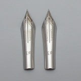 Set of 2 Kanwrite No.6 35mm  Extra Fine (EF) FLEX Fountain Pen Nibs - SSF
