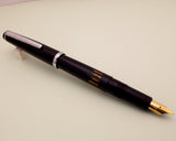 Vintage Butterfly Indian Eye Dropper Fountain Pen (NOS) - Black