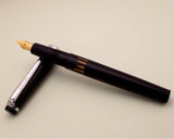 Vintage Butterfly Indian Eye Dropper Fountain Pen (NOS) - Black