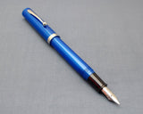 Vintage Sheaffer No Nonsense Fountain Pen (Made in USA) - Neon Blue