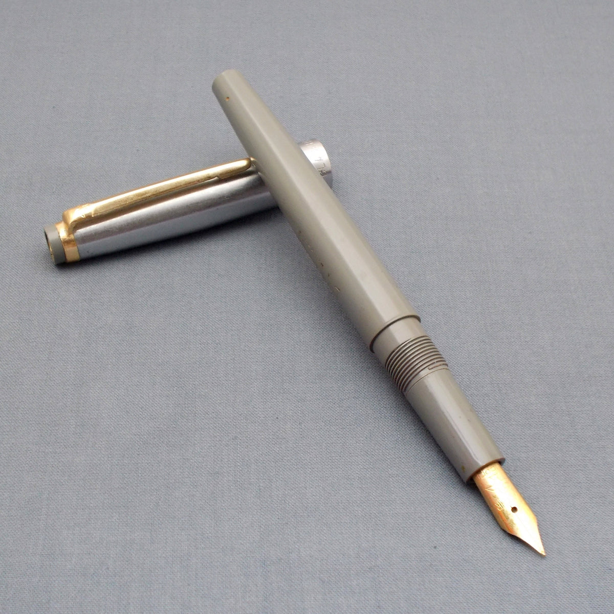Vintage Blackbird Graduate Fountain Pen (NOS) Grey C Kiwipens