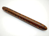 KIM ACR Jumbo Cigar Seamless Clipless Handmade Ebonite Fountain Pen - Brown Ripl