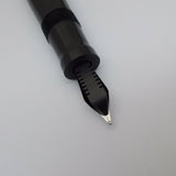 KIM ACR Jumbo Handmade Ebonite Fountain Pen - Kanwrite F/M/B Nib - Solid Black