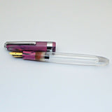 Airmail/Wality 69T Eyedropper Acrylic Demonstrator Fountain Pen - Pink