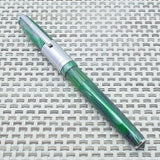 Airmail/Wality 58C Eyedropper Fountain Pen - Green Marbled