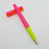 Vintage Platignum School Fountain Pen Made in England with Vintage Swan Nib-Pink