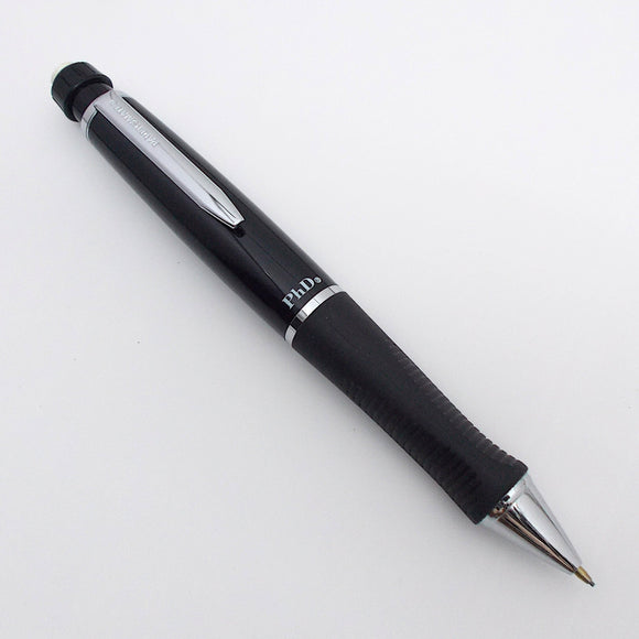 Madras Ebonite Handmade Ballpoint Pen - Big Double - Brown and Black Mottled