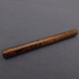 Kiwi Ipsit FT Handmade Ebonite Fountain Pen with Flex Nib - Burnt Orange/Black Mottled