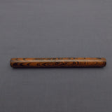 Kiwi Ipsit FT Handmade Ebonite Fountain Pen with Flex Nib - Burnt Orange/Black Mottled