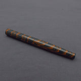Kiwi Ipsit FT Handmade Ebonite Fountain Pen with Flex Nib - Orange/Teal Mottled