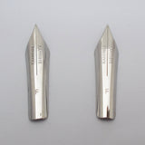 Set of 2 Kanwrite No.6 35mm Fine (F) Flex Fountain Pen Nibs - SSF