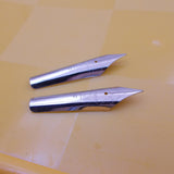 Set of 2 Kanwrite No.6 35mm Fine (F) Fountain Pen Nibs - SSF