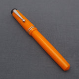 Click Aristocrat Fountain Pen with Kanwrite Nib - Orange - Chrome Trim