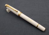 Click Tulip Pure Piston Filler Fountain Pen - White Colour