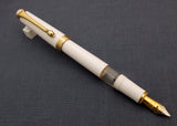 Click Tulip Pure Piston Filler Fountain Pen - White Colour