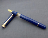 Click Tulip Pure Piston Filler Fountain Pen - Blue
