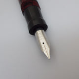 KIM ACR Jumbo Cigar Handmade Ebonite Fountain Pen with Kanwrite Nib- Khaki/Brown Rippled
