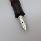 KIM ACR Jumbo Cigar Handmade Ebonite Fountain Pen with Kanwrite Nib - Green/Black Rippled