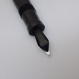 KIM ACR Jumbo Cigar Handmade Ebonite Fountain Pen with Kanwrite Nib - Green/Black Rippled