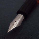 Click Aristocrat Fountain Pen with Kanwrite Nib - Orange - Chrome Trim