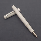 Click Aristocrat Fountain Pen with Kanwrite Nib - White - Chrome Trim