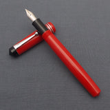Click Aristocrat Fountain Pen with Kanwrite Nib - Red - Chrome Trim