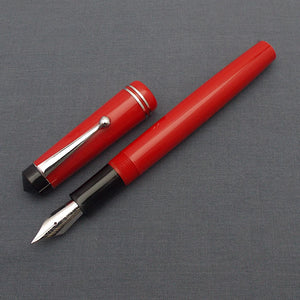 Click Aristocrat Fountain Pen with Kanwrite Nib - Red - Chrome Trim
