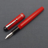 Click Aristocrat Fountain Pen with Kanwrite Nib - Red - Chrome Trim