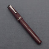 Click Aristocrat Fountain Pen with Kanwrite Nib - Maroon - Chrome Trim