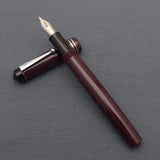 Click Aristocrat Fountain Pen with Kanwrite Nib - Maroon - Chrome Trim