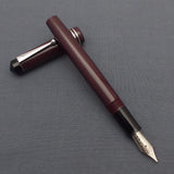 Click Aristocrat Fountain Pen with Kanwrite Nib - Maroon - Chrome Trim