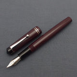 Click Aristocrat Fountain Pen with Kanwrite Nib - Maroon - Chrome Trim