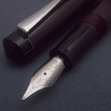 Click Aristocrat Fountain Pen with Kanwrite Nib - Maroon - Chrome Trim