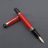 Kanwrite Heritage Piston Filler Fountain Pen - Red/Black