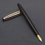 V'Sign Neo Piston Filler Fountain Pen with Kanwrite Semi Flex Nib - Black