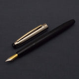 V'Sign Neo Piston Filler Fountain Pen with Kanwrite Semi Flex Nib - Black