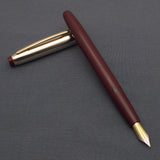 V'Sign Neo Piston Filler Fountain Pen with Kanwrite Semi Flex Nib - Maroon