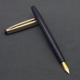V'Sign Neo Piston Filler Fountain Pen with Kanwrite Semi Flex Nib - Blue