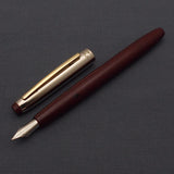V'Sign Neo Piston Filler Fountain Pen with Kanwrite Semi Flex Nib - Maroon