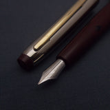 V'Sign Neo Piston Filler Fountain Pen with Kanwrite Semi Flex Nib - Maroon