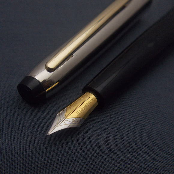 V'Sign Neo Piston Filler Fountain Pen with Kanwrite Semi Flex Nib - Black