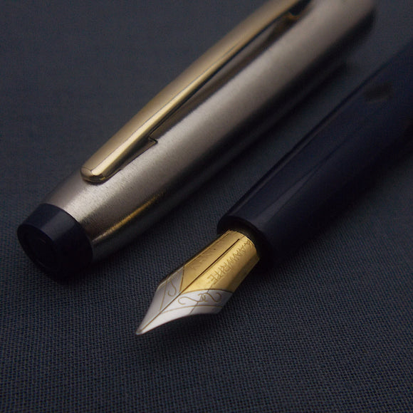 V'Sign Neo Piston Filler Fountain Pen with Kanwrite Semi Flex Nib - Blue