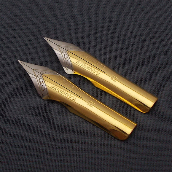 Set of 2 Kanwrite No.6 (35 mm) M Ultra Flex Fountain Pen Nibs - TTF