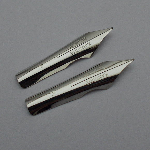 Set of 2 Kanwrite No.6 (35 mm) M Ultra Flex Fountain Pen Nibs - SSF