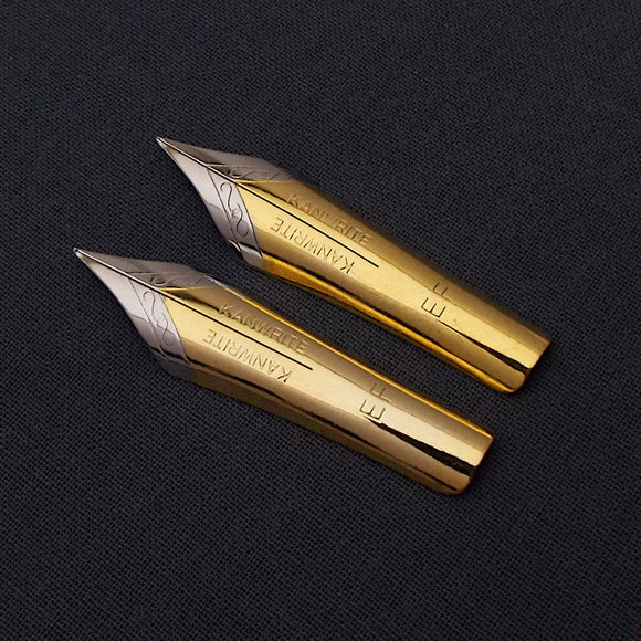 Set of 2 Kanwrite No.6 35mm Extra Fine (EF) Flex Fountain Pen Nibs - TTF